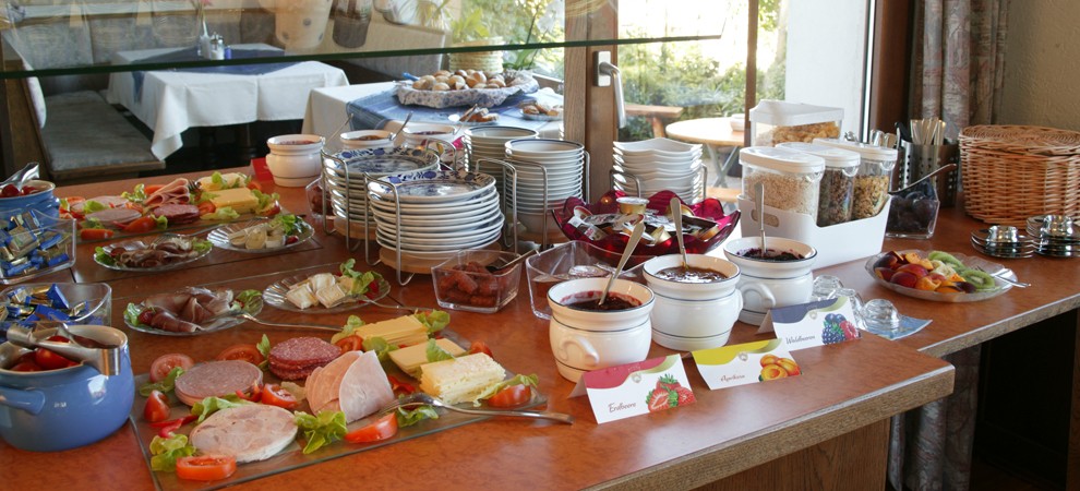 Frühstücksbuffet im Landhaus Mast